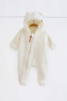 Комбинезон Eddy молочный хлопковый трикотаж 80 9-12 месяцев (MB120985BM) (MB_120985)
