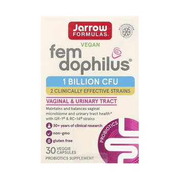 Vegan Fem Dophilus® 1 Billion Cfu - 30 vcaps веганський пробіотик Fem Dophilus для жіночої мікрофлори, травлення та щоденного комфорту