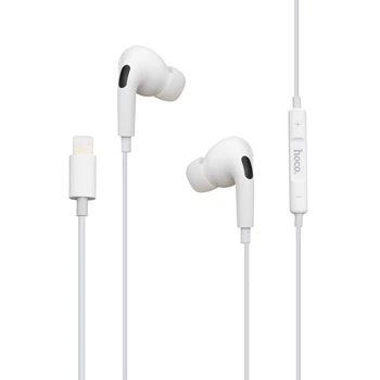 Дротові навушники Hoco M1 Pro, Lightning, 1.2m, Білий