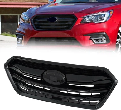 Решетка радиаторная Subaru Legacy 18-20 (FPS) черная, молдинги черный глянец