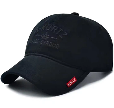 Кепка Бейсболка логотип A-Kurtz з вигнутим козирком Чорний, Унісекс WUKE One size