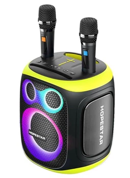 Портативна колонка Bluetooth HOPESTAR Party 130 з 2-ма мікрофонами 120W Чорна