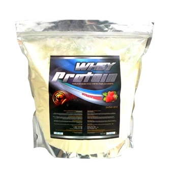 Протеїн для набору маси сироватковий Whey WPC 78% Полуниця 1 кг