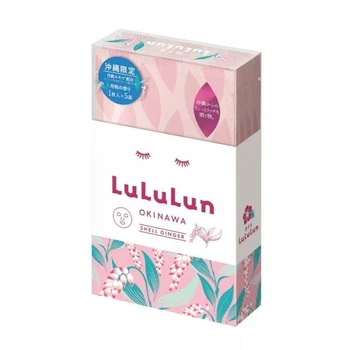 LULULUN Premium Face Mask Okinawa Shell Ginger успокаивающая маска с экстрактом имбиря, 1 шт х 5 уп