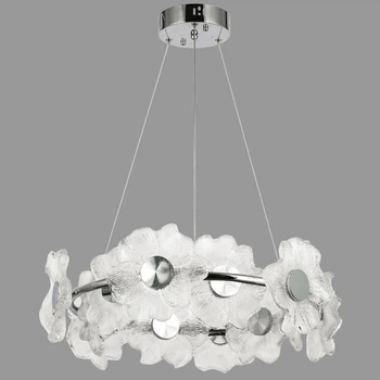 Люстра серебряная подвесная "Blossom Silver" 60см 20W (98-9249-12)