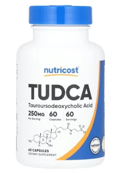 Натуральная добавка Nutricost TUDCA 250 мг 60 капсул