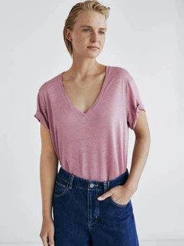 Футболка женская Massimo Dutti 6862895607c32 L Розовая (1000000052529)