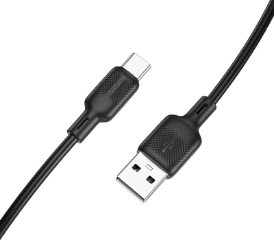 Кабель Borofone BX113 Lenny silicone charging data cable Type-C 1 м Black (6941991115431)