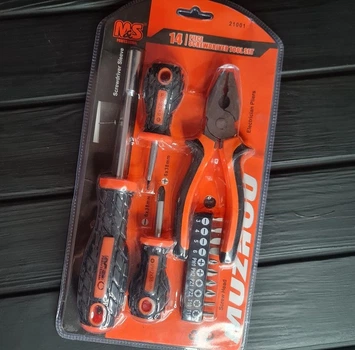 Набор отверток 14 в 1 XPRO модель Screwdriver set черный (43774-_200)