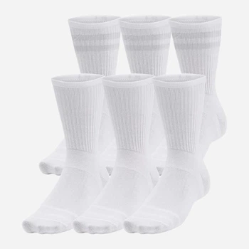 Мужские Носки UA Essential 6pk Crew белый LG 1387058-100 LG