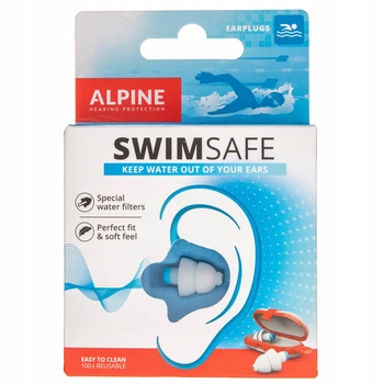 Alpine SwimSafe - водонепроницаемые беруши для бассейна и плавания, защита от воды в ушах, многократные