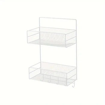 Настінна полиця Modern Home 2 яруса 26 х 13 х 42.5 см (TD01335-M/M50245-M) Білий