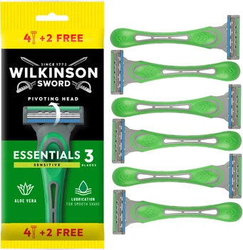 Бритва Wilkinson Sword Extra Essentials 3 Sensitive 4+2 шт (4027800463008)