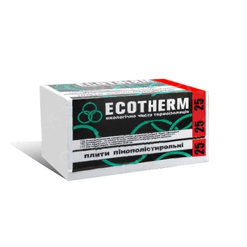 Пінопласт Євробуд ECOTHERM 25 1000*500*100 мм