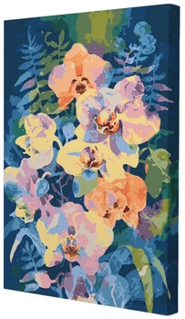 Картина по номерам Riviera Blanca Яркие орхидеи 28x40 см (RB-0897) (4826350063009)