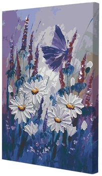 Картина по номерам Riviera Blanca Бабочка в цветах 28x40 см (RB-0759) (4821313130026)