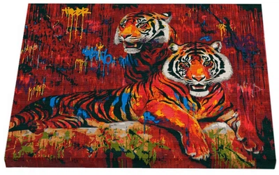 Картина по номерам Riviera Blanca Street Art Тигры 40x50 см (RB-0056) (4820101123028)