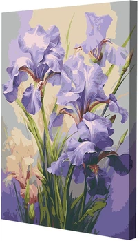 Картина за номерами Riviera Blanca Ніжні іриси 28x40 см (RB-1137)