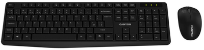 Комплект бездротовий Canyon SET-W01 Wireless Black (CNE-HSETW01)