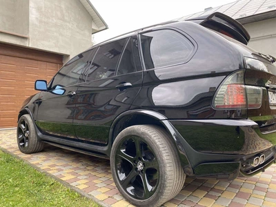 Набор накладок на арки (4 шт, под покраску) для BMW X5 E53 (1999-2006)
