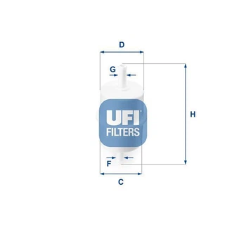 Фільтр паливний Ufi 31.010.00