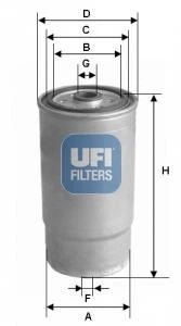 Фільтр паливний Ufi 24.460.00