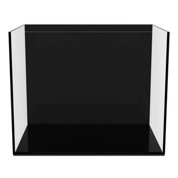 Акваріум для риб AquaLighter aGlass Black 22 л (36×24,5×25 см) прямокутний скляний з чорною задньою стінкою, покривним склом і підкладкою, арт. 0348