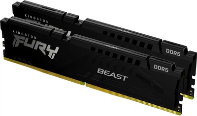 Оперативна пам'ять 16GB (2x8GB) Kingston Fury Beast Black DDR5 5200 MHz (KF552C40BBK2-16)