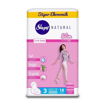 Прокладки ночные Sleepy Slim Night (305 мм) 7 капель 18 шт.