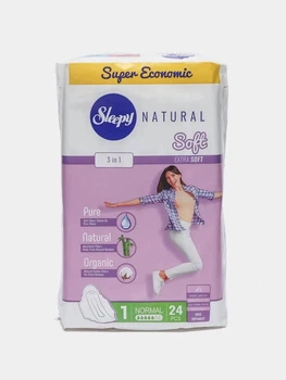 Прокладки гигиенические Sleepy Soft Normal (240 мм) 5 капель 24 шт.