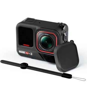 Силіконовий чохол з ковпачком на об'єктив для Insta360 Ace Pro 2 (12513)