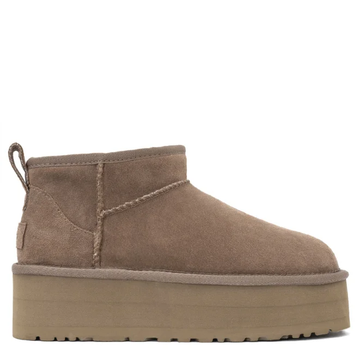 Жіночі уггі Ультра Міні Платформа Хакі Замша Ugg Ultra Mini Platform Khaki (36, хакі)