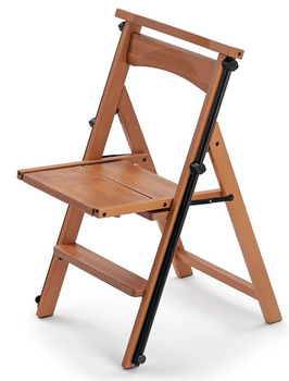 Drabinka Arredamenti Eletta 140 x 47 cm 2 w 1 Brązowa (ARIT-175-BR)