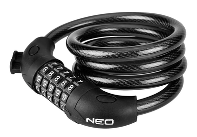 Велосипедний замок NEO Tools трос на кодовому замку 91-007 (5907558488388)