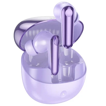Беспроводные TWS наушники Hoco EQ11, BT5.3, 40mAh, 400mAh, 7h, 35h, вакуумные, purple