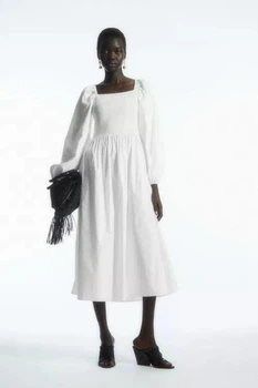 Сукня жіноча COS off-the-shoulder smocked midi dress 1164238002 42 Біла