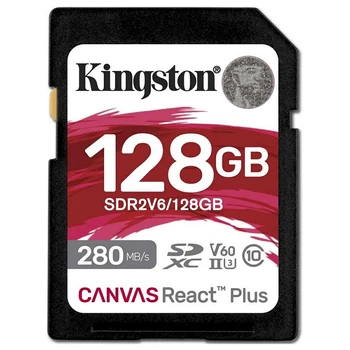 Карта памяти Kingston SD 128GB C10 UHS-II U3 R280/W100MB/s