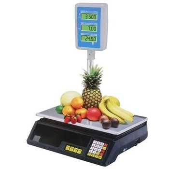 Торговые электронные весы Crownberg СB-5053 весы для торговли 50 кг 6V 25 x 35 см Черный/Серый