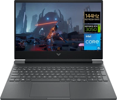 Ноутбук HP A0NV6EA Victus 15-fa0023ua 15.6" FHD IPS AG, Intel i5-12450H, 16GB, F512GB, NVD3050-4, DOS, черный