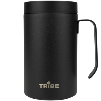 Чашка-термос Tribe Adventure Mug 450 мл Чорний (1042-T-FA-0032-black)