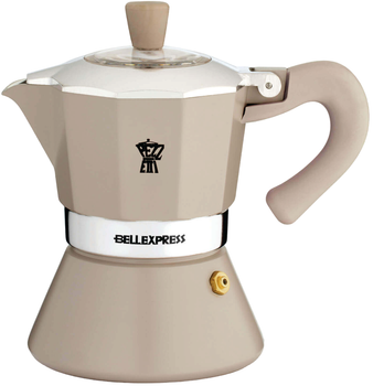 Кавоварка Pezzetti Bellexpress BELL06CP9HX Алюмінієва Бежева 6 чашок (8000743060660)