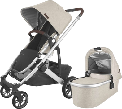 Универсальная коляска 2 в 1 UPPAbaby Cruz V2 Declan Oat Mélange / Silver Frame (810030093411)