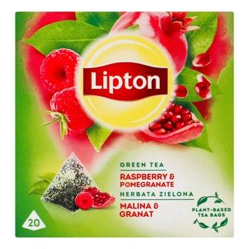 Чай Lipton Raspberry&Pomegranate зеленый ароматизированный 1.4 г. х 20 пак. (5063270108413)