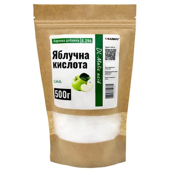 Яблучна кислота Klebrig Харчова добавка E 296 500 г