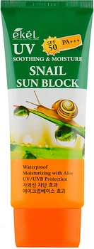 Солнцезащитный крем с экстрактом секрета улитки Ekel Snail Sun Block SPF50 PA+ 70ml (853625-888616-2)