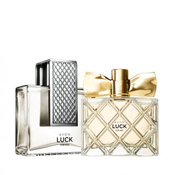 Парфюмированный набор Avon Эйвон Luck for Her для нее 50 мл / Luck for Him для него 75 мл