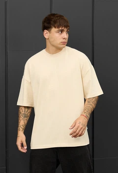 Футболка Мужская Стаф Молочная Оверсайз Базовая Staff Milk Oversize XS (357888)