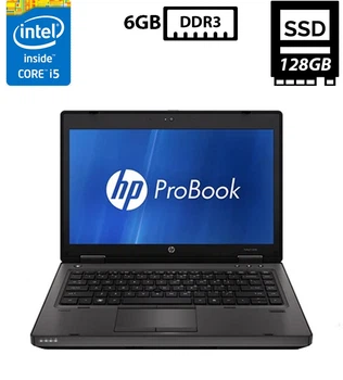 Ноутбук Hewlett Packard ProBook 6360b 13.3" TN 1366x768 Core i5-2410M 2.30GHz 6GB DDR3 SSD 128GB Intel HD Graphics 3000 Камера (H6360bR6S128B) Б/У