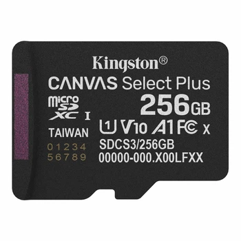 Карта пам`яті MicroSDXC 256GB UHS-I Class 10 Kingston Canvas Select Plus R150MB/s (SDCS3/256GBSP)