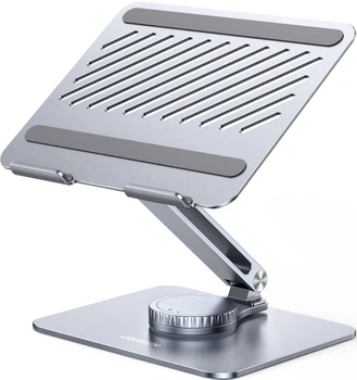 Підставка для ноутбука на стіл UGREEN LP592 Swivel Laptop Stand столик тримач для макбук сірий (90849)